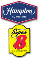 Hampton Inn & Super 8 Logos